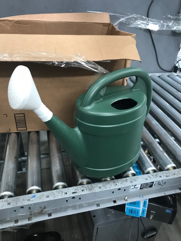 Photo 1 of 2 Gallon Plant Watering Can - Large Plastic Garden Water Pot for Indoor Outdoor Plants Flowers by The HC Companies Green