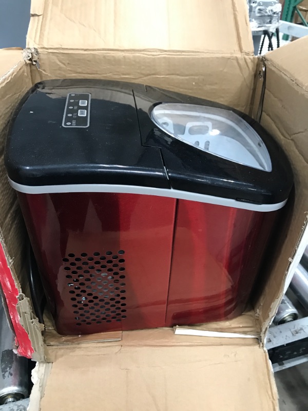 Photo 2 of Frigidaire Countertop Ice Maker - Red
