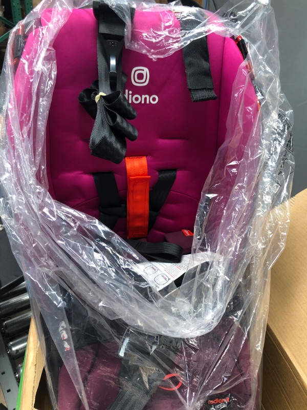 Photo 3 of Diono Radian 3R, 3-in-1 Convertible Car Seat, Rear Facing & Forward Facing, 10 Years 1 Car Seat, Slim Fit 3 Across, Pink Blossom Radian 3R Fits 3 Across Pink Blossom