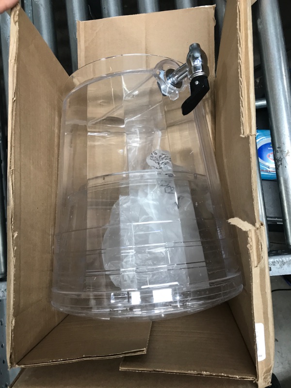 Photo 2 of *USED* CreativeWare CreativWare 3-Gallon Mosaic Beverage Dispenser, Clear