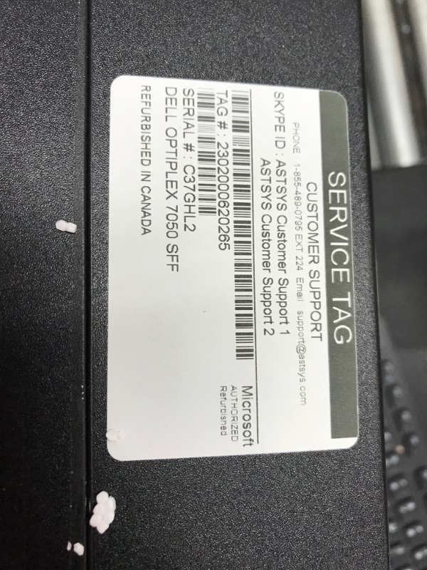 Photo 1 of *POWERS ON* Dell Optiplex 7050 SFF Desktop PC Intel i7-7700 4-Cores 3.60GHz 32GB DDR4 1TB SSD WiFi BT HDMI Duel Monitor Support Windows 10 Pro Excellent Condition(Renewed) 1T SSD