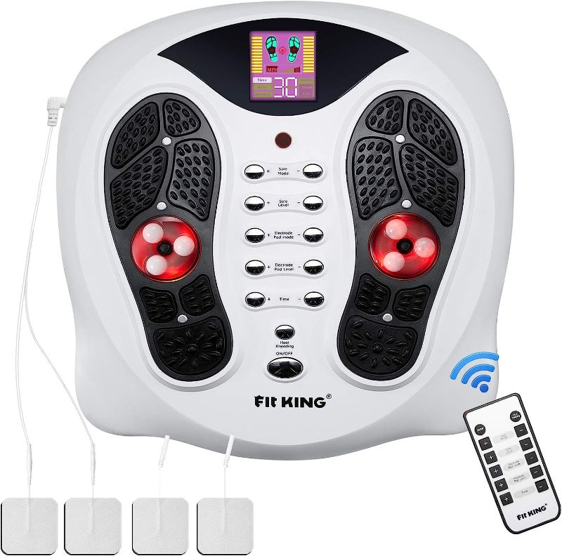 Photo 1 of FIT KING Foot Circulation Machine, Advanced Foot Circulation Stimulator with EMS &TENS & Foot Massage Units for Circulation, Plantar Fasciitis, Pain Relief
