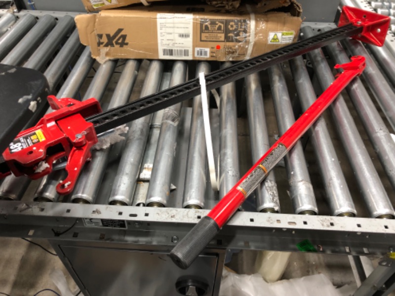 Photo 2 of **MINOR WEAR & TEAR**BIG RED TR6501B Torin 48" Ratcheting Off Road Utility Farm Jack, 3 Ton (6,000 lb) Capacity, Red