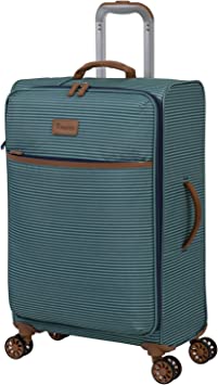 Photo 1 of it luggage Beach Stripes 26" Softside Carry-On 8 Wheel Spinner, Teal
