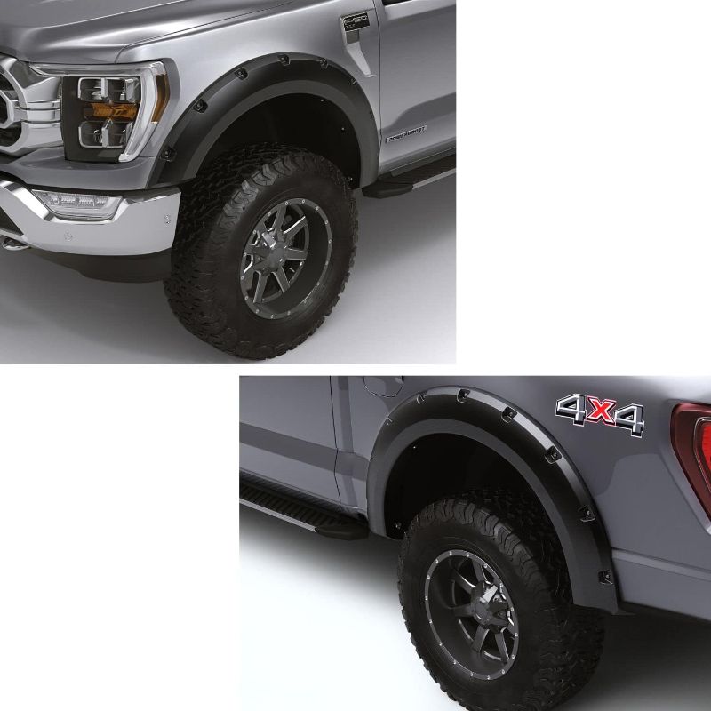 Photo 1 of **SEE NOTES**
Bushwacker Forge Pocket/Rivet Style Front & Rear Fender Flares | 4-Piece Set, Black, Textured Finish | 28150-08 