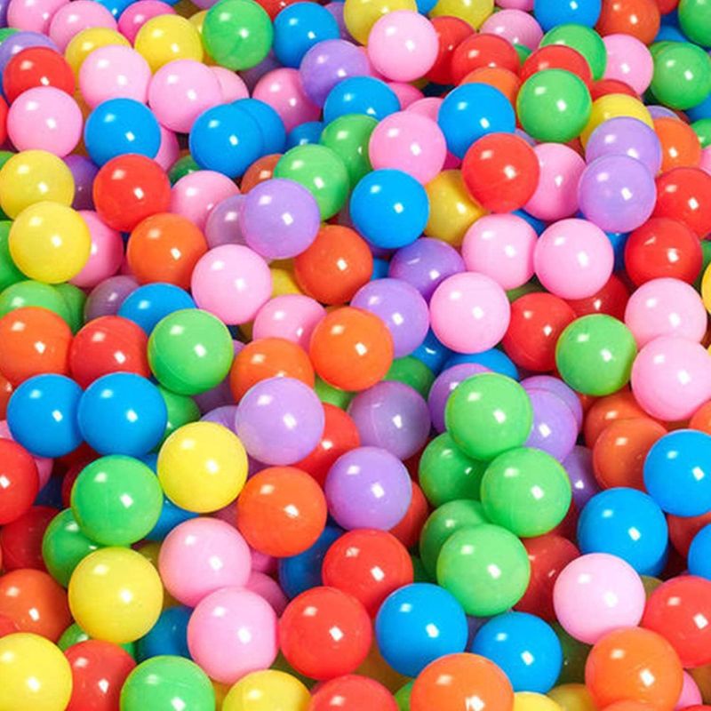 Photo 1 of Colorful Plastic Balls Pack of 100 (5.5cm (2.16")  Diameter Plastic Toy Balls) 