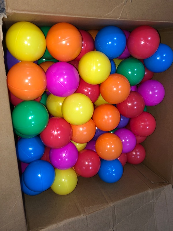 Photo 2 of Colorful Plastic Balls Pack of 100 (5.5cm (2.16")  Diameter Plastic Toy Balls) 