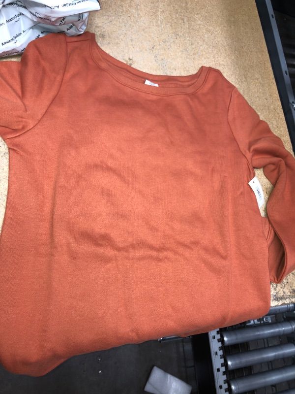 Photo 1 of SMALL AMAZONBASICS WASHED ORANGED SWEATSHIRT