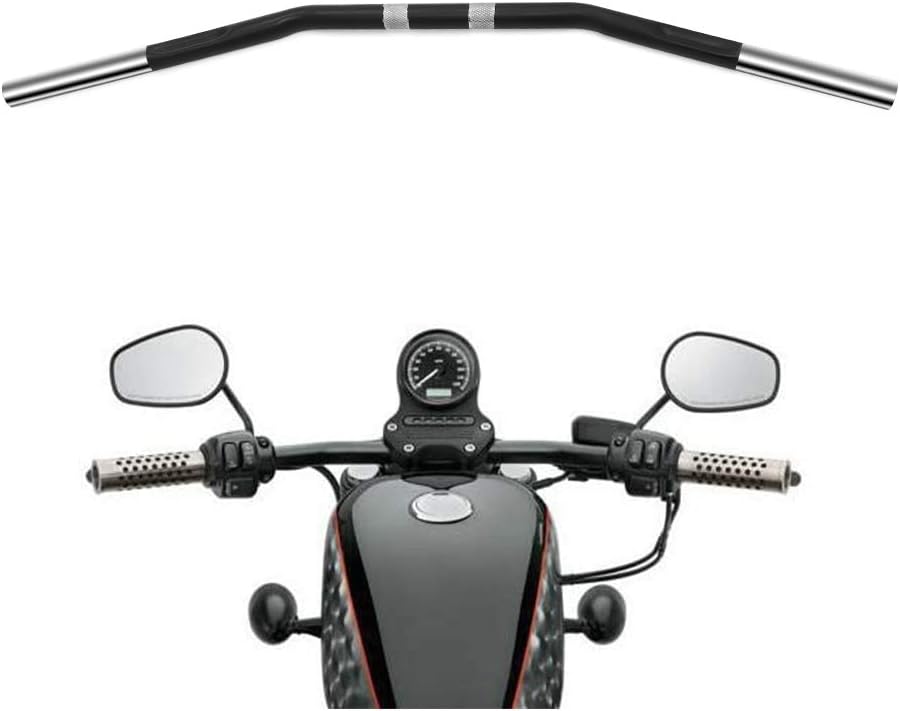 Photo 1 of Alpha Rider 1 inch Drag Style Steel Handlebars Drag Bar Dimpled for Harley Sportster 883 1200 Nightster 07-later XL