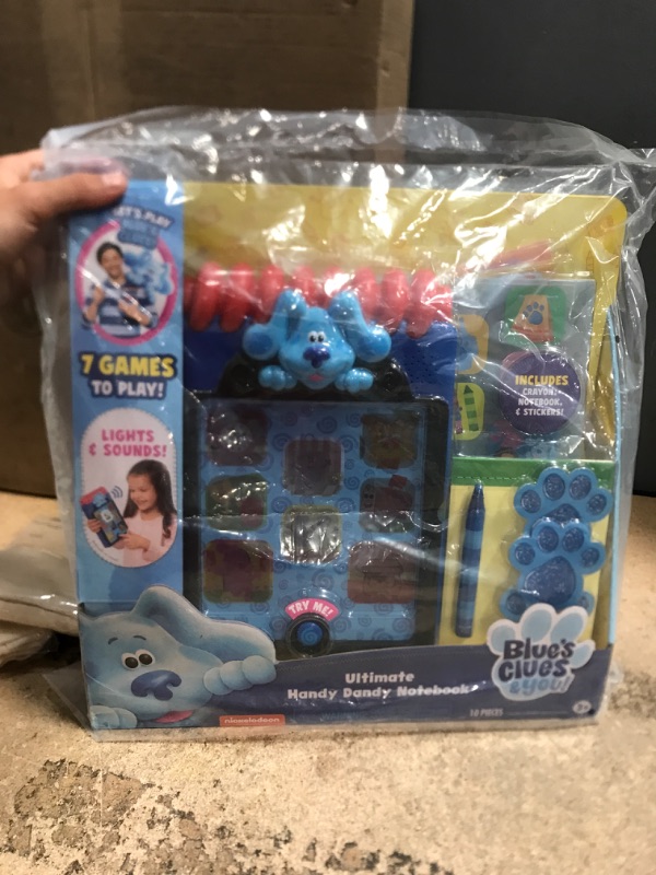 Photo 2 of Blue’s Clues & You! Ultimate Handy Dandy Notebook, Interactive Kids Toy with Lights and Sounds, Blue's Clues Game, by Just Play