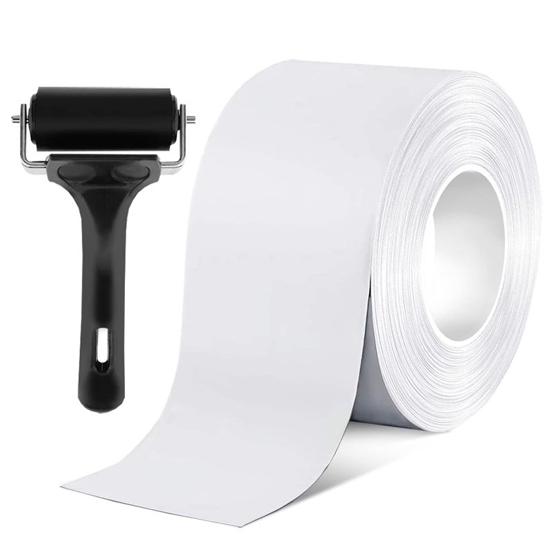 Photo 1 of Roller Included] 4 Inch x 50 Foot RV Sealant Tape RV Roof Leak Permanent Repair Sealing Tape Sealant, RV Ceiling Seam Tape Ultra Sticky Waterproof for Camper Trailer, Boat Sealing Leak Repair, White