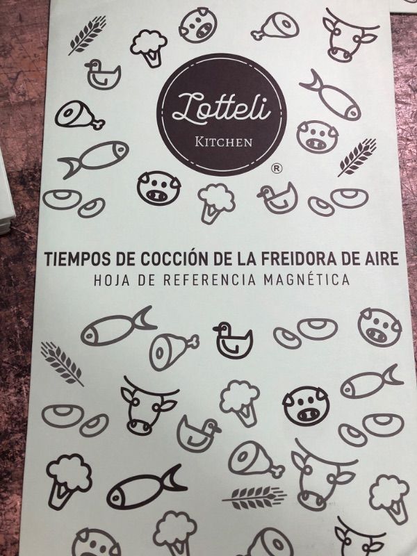 Photo 1 of Air Fryer Magnetic Cheat Sheet Set, Air Fryer Accessories Cook Times, Airfryer Accessory Magnet Sheet Quick Reference Guide for Cooking and Frying (Spanish)