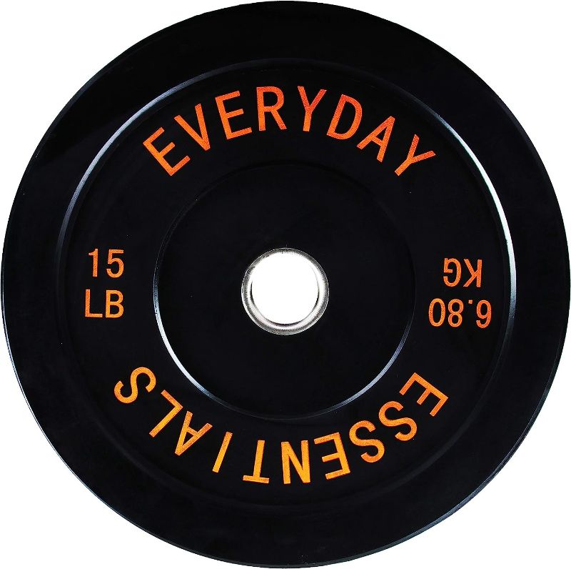 Photo 1 of **MINOR WEAR & TEAR**BalanceFrom Color Coded Olympic Bumper Plate Weight Plate with Steel Hub, Single
