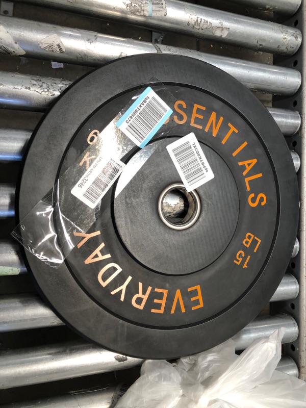 Photo 2 of **MINOR WEAR & TEAR**BalanceFrom Color Coded Olympic Bumper Plate Weight Plate with Steel Hub, Single
