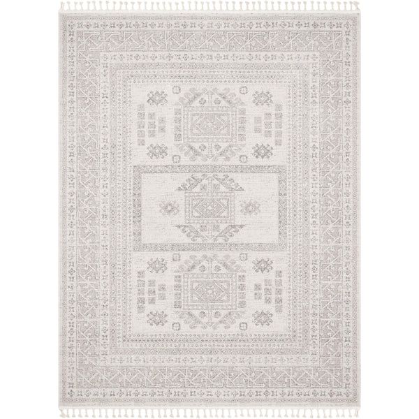 Photo 1 of Carina Tribal Medallion Beige Kilim-Style Rug
