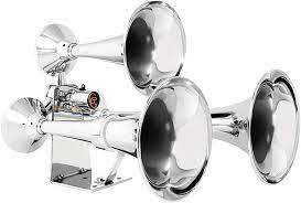 Photo 1 of **LOOSE HARDWARE**GG Grand General 69991 Chrome Heavy Duty Train Horn with Triple Brass Trumpet for Superior Sound