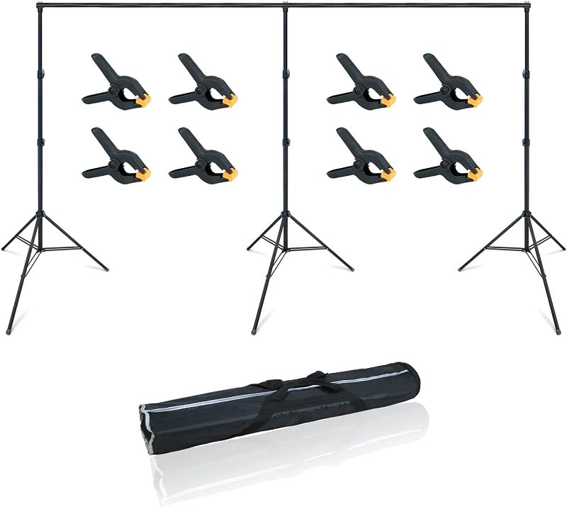 Photo 1 of LINCO Lincostore 9x20 feet Heavy Duty Photography Backdrop Stand Background Support System Kit 4166