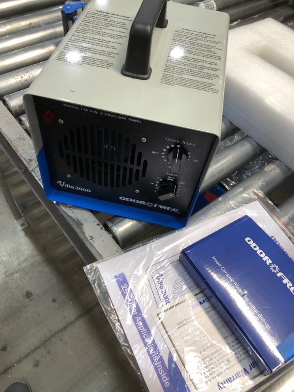 Photo 2 of *POWERS ON* OdorFree Villa 3000 Ozone Generator for Eliminating Odors, permanently removing Tobacco, Pet and Musty Odors at their Source - Easily Treats Up To 3000 Sq Ft