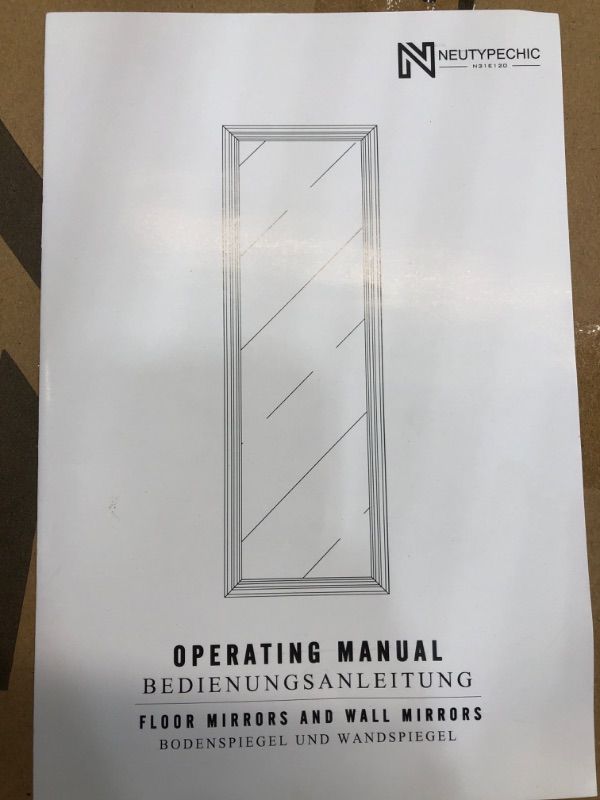 Photo 1 of NeuType Full Length Mirror Floor Mirror Dressing Mirror Home Gym Mirror,Large Wall Mirror Bathroom Mirror Standing Mirror,Long Mirrors for Bedroom,Metal Frame,Silver,71"x24",No Stand