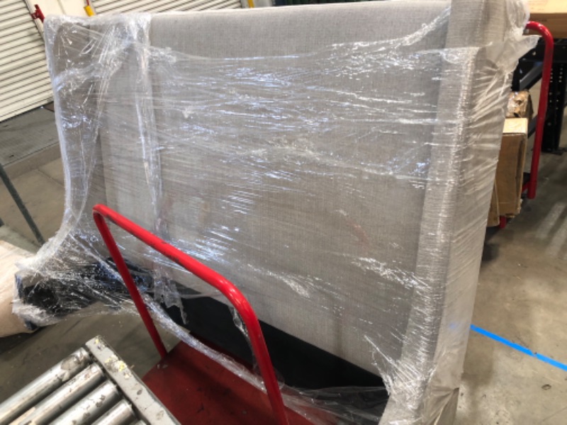 Photo 1 of 66" Long Grey Bed Frame Headboard 