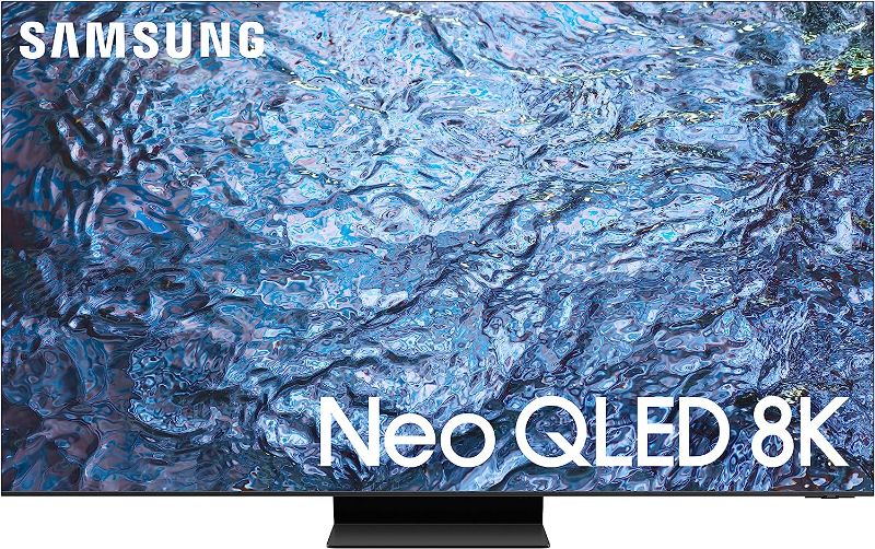 Photo 1 of SAMSUNG 65-Inch Class Neo QLED 8K QN900C Series Mini LED Quantum HDR Smart TV with Infinity Screen, Dolby Atmos, Object Tracking Sound Pro, Alexa Built-in (QN65QN900C, 2023 Model)
