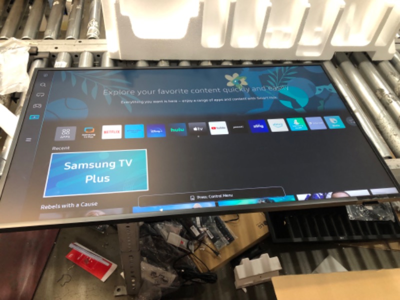 Photo 2 of SAMSUNG 43-Inch Class Frame Series - 4K Quantum HDR Smart TV with Alexa Built-in (QN43LS03AAFXZA, 2021 Model)
