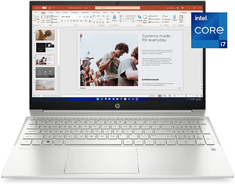 Photo 1 of HP Pavilion 15-eg2025nr 15.6" FHD Laptop Intel Core Intel Core i7-1255U 1.7GHz 16GB RAM 512GB SSD Wi-Fi Bluetooth Webcam Windows 11 Professional(Renewed)
