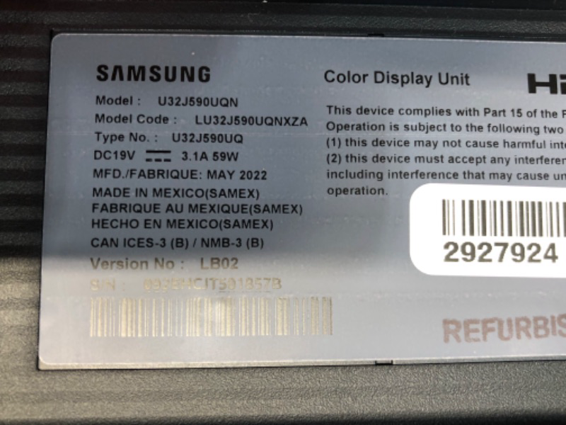 Photo 2 of Samsung U32J590 32-Inch 4K UHD LED-Lit Monitor 
