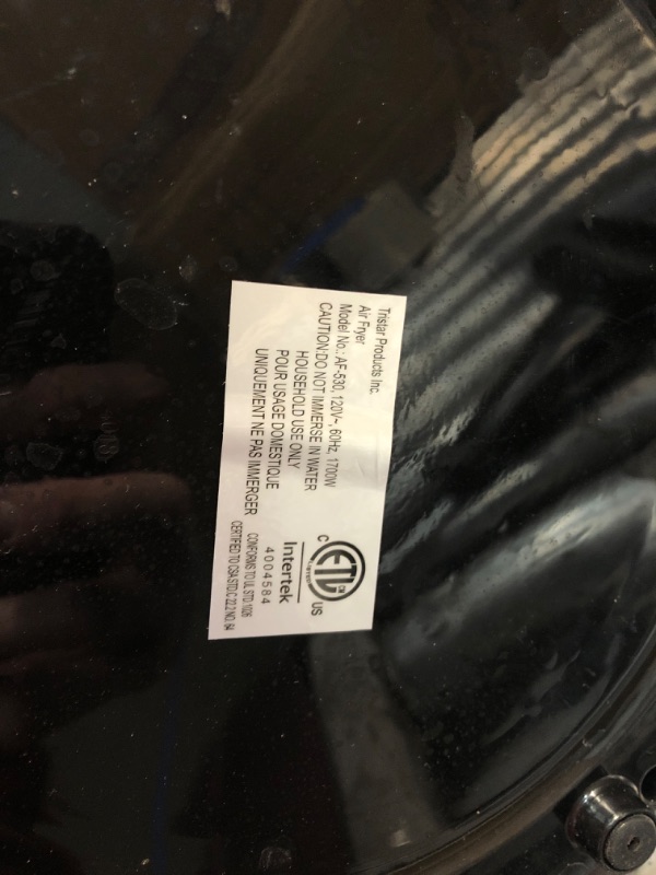 Photo 4 of *DOES NOT POWER ON* Power Air Fryer XL 5.3 Quart