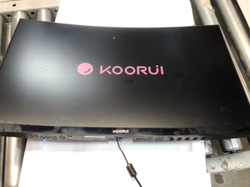 Photo 2 of KOORUI 24-Inch Curved Computer Monitor- Full HD 1080P 75Hz Gaming Monitor 1800R LED Monitor HDMI VGA, Tilt Adjustment, Eye Care, Black 24N5C 24N5C/75Hz