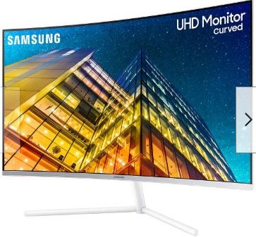 Photo 1 of Samsung 32" Class 4K UHD Curved Monitor UR591C Model LU32R591CWNXZA