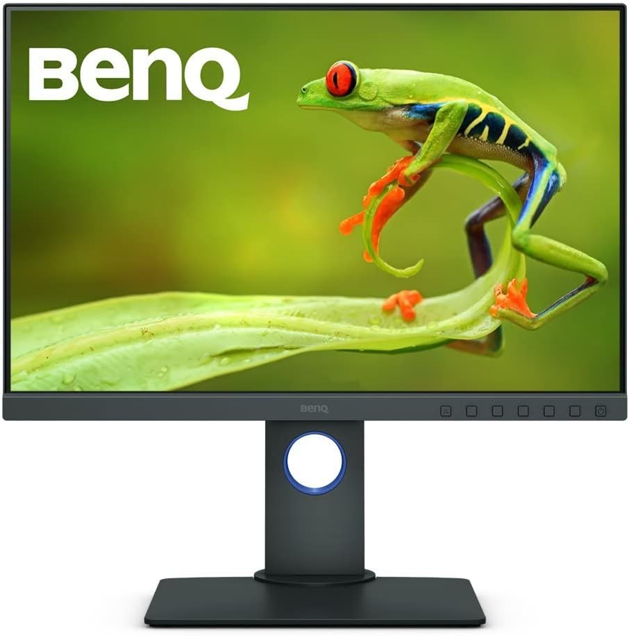 Photo 1 of BenQ SW240 Photo Video Editing Monitor 24" 16:10 WUXGA | 99% AdobeRGB, 100% sRGB, 95% P3 | IPS | Hardware Calibrated | 14 bit 3D LUT | DeltaE â‰¤2 | Pantone | AQCOLOR | Ergonomic | SD Slot | USB Hub
