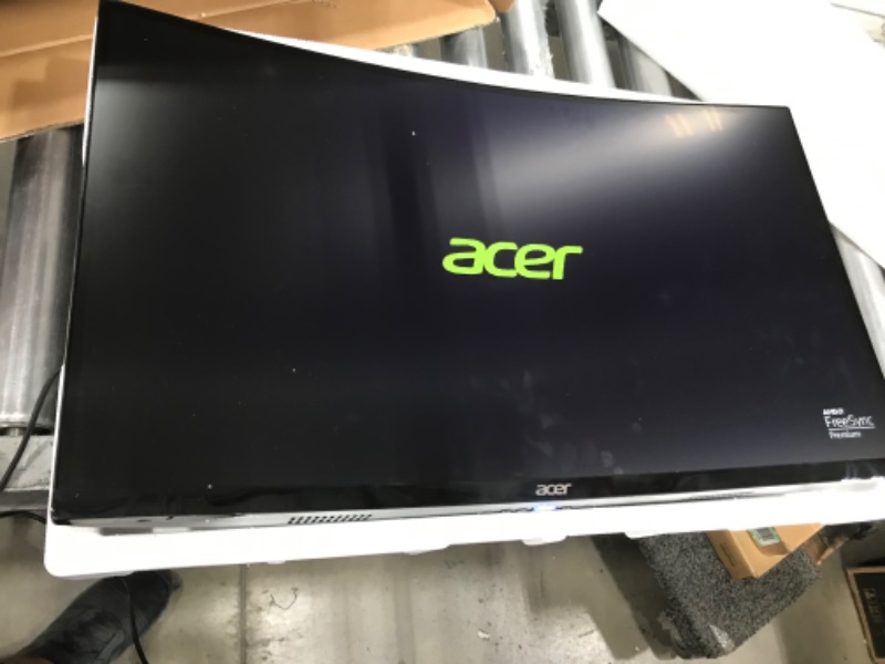 Photo 2 of Nitro by Acer 27" Full HD 1920 x 1080 1500R Curve PC Gaming Monitor | AMD FreeSync Premium | 165Hz Refresh | 1ms (VRB) | ZeroFrame Design | 1 x Display Port 1.4 & 2 x HDMI 2.0 Ports ED270R Mbmiiphx
