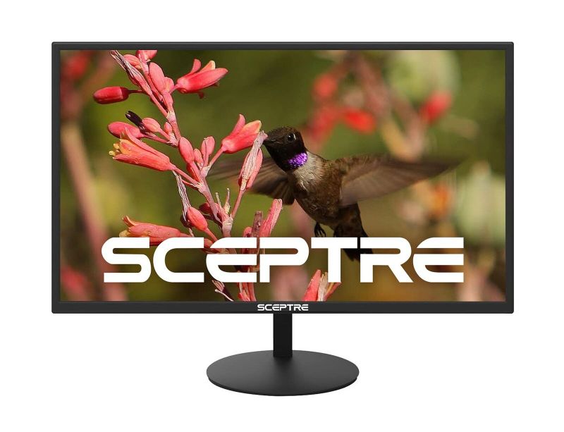 Photo 1 of Sceptre E275W 19203R 27 Ultra Thin 1080P LED Monitor 2X HDMI VGA Metallic Black
