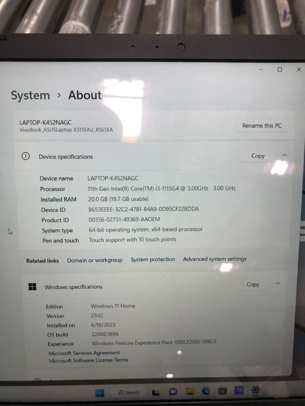 Photo 4 of ASUS 2023 Vivobook 15.6" FHD Touchscreen Thin Laptop, Intel Core i3-1115G4 Up to 3.9Ghz, 20GB RAM,1TB PCIE SSD, HDMI, Fingerprint, Backlit KB, Windows 11S, Grey+ GM Accessories
