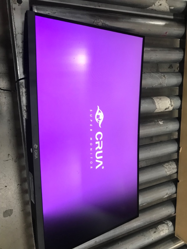 Photo 2 of *damaged* CRUA 24 inch 144hz/165hz Curved Gaming Monitor, FHD 1080P Frameless Computer Monitor, Support AMD freesync Low Motion Blur, Eye Care, VESA, DisplayPort, HDMI, Black
