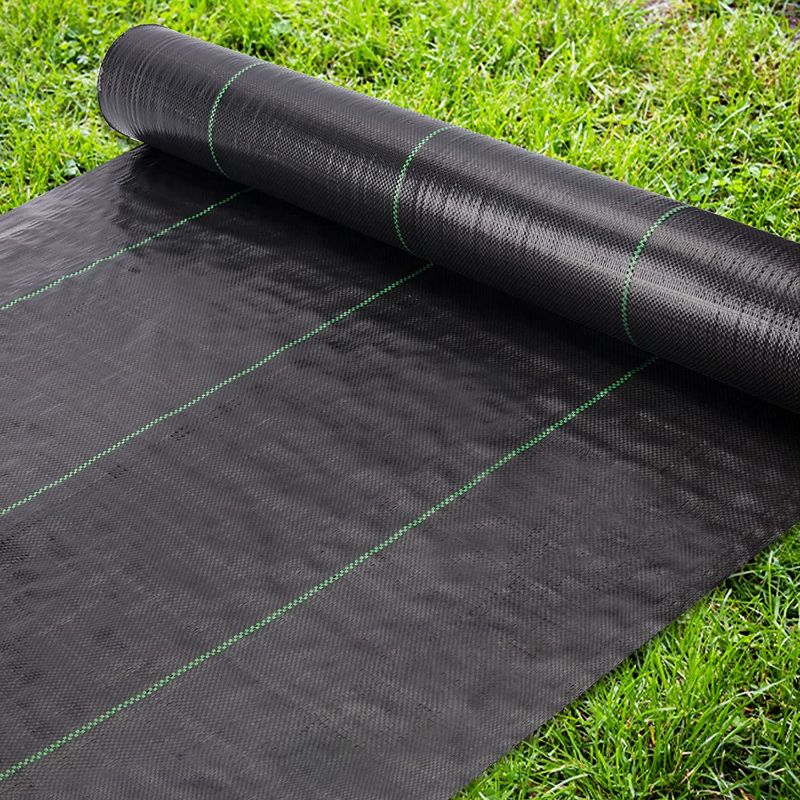 Photo 1 of (SEE NOTES) 5 ft. x 250 Weed Barrier 5.8 oz. Heavy-Duty PP Material Weed Barrier Landscape Fabric Ground Cover for Garden, Black
 