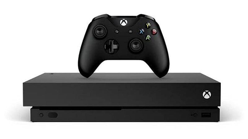 Photo 1 of *different controller* Microsoft Xbox One X 1TB, 4K Ultra HD Gaming Console, Black