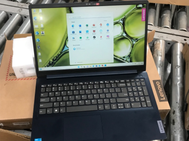 Photo 2 of Lenovo ideapad 1 15.6 FHD Laptop, Intel Pentium Sliver N6000 Processor, 4GB RAM, 128GB eMMC, 1-Year Mircrosoft Office 365, Windows 11 Home in S Mode - 82LX0050US