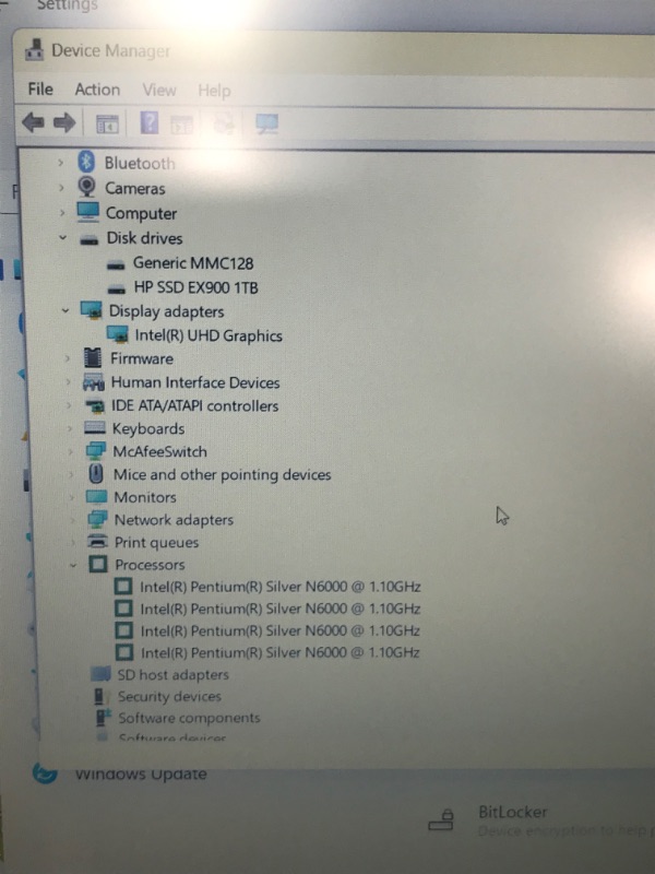 Photo 5 of Lenovo ideapad 1 15.6 FHD Laptop, Intel Pentium Sliver N6000 Processor, 4GB RAM, 128GB eMMC, 1-Year Mircrosoft Office 365, Windows 11 Home in S Mode - 82LX0050US