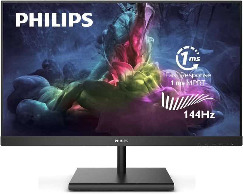 Photo 1 of PHILIPS Computer Monitors Frameless Monitor, Full HD, 124% sRGB, FreeSync 144Hz, VESA, Black, 27 inch Full hd (272E1GSJ)
