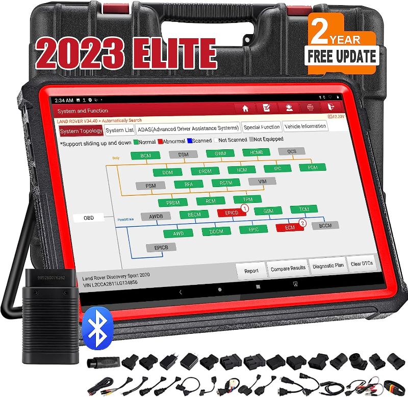 Photo 1 of ***SEE NOTE*** 2023 Upgrade LAUNCH X431 PRO3S+ Elite Bluetooth Bi-Directional Scan Tool,OEM Topology Mapping,HD Trucks Scan,Online Coding&37+ Service for All Cars,Full System Diagnostic,Key IMMO,2-Year Free Update
