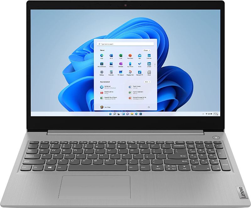 Photo 1 of Lenovo 2022 Newest Ideapad 3 Laptop, 15.6" HD Touchscreen, 11th Gen Intel Core i3-1115G4 Processor, 8GB DDR4 RAM, 256GB PCIe NVMe SSD, HDMI, Webcam, Wi-Fi 5, Bluetooth, Windows 11 Home, Platinum Grey
