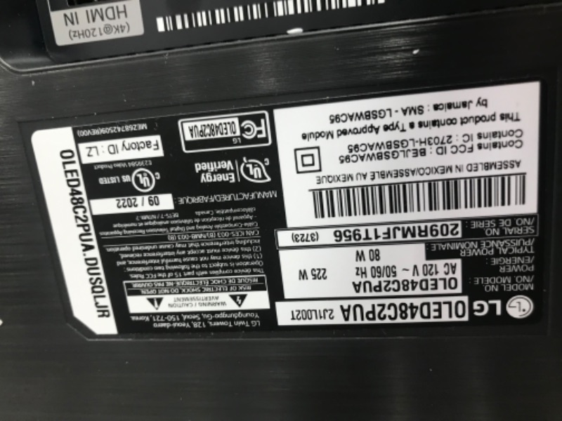 Photo 1 of LG - 48" Class C2 Series OLED evo 4K UHD Smart webOS TV
