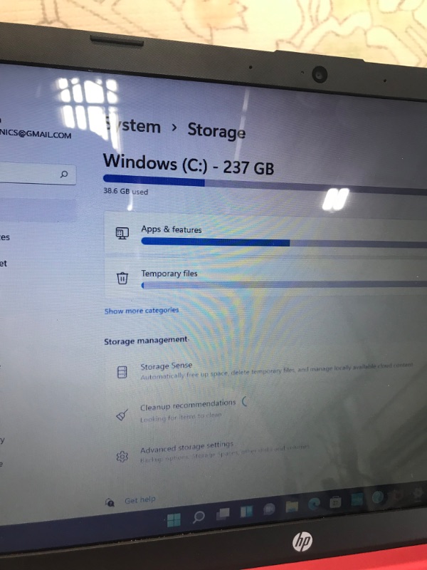 Photo 4 of HP 15.6in Laptop (Intel Pentium Quad-Core N5000, 4GB RAM, 256GB SSD, HDMI, WiFi, Bluetooth, HD Webcam, Windows 10 S)  Red
