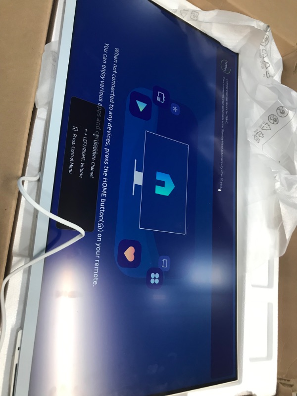 Photo 1 of SAMSUNG M8 Series 32-Inch 4K UHD Smart Monitor & Streaming TV with Slim-fit Webcam for PC-Less Experience, Netflix, HBO, Prime VOD, & More, Apple Airplay, WiFi, BT, Built-in Speakers, 2022, Blue Daylight Blue 32-inch M80B Adjustable Stand Only