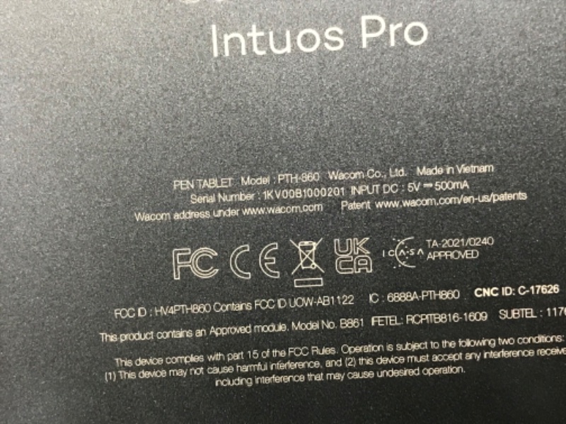 Photo 7 of PARTS ONLY/ SEE NOTES*******
Wacom Intuos Pro Large Bluetooth Graphics Drawing Tablet