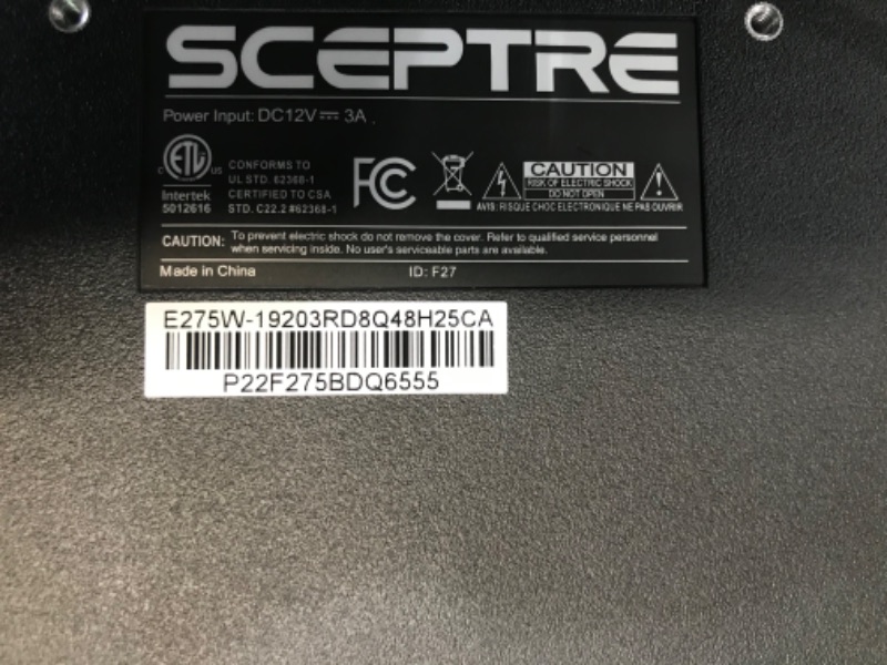 Photo 5 of Sceptre 27-Inch FHD LED Gaming Monitor 75Hz 2X HDMI VGA Build-in Speakers, Ultra Slim Metal Black
