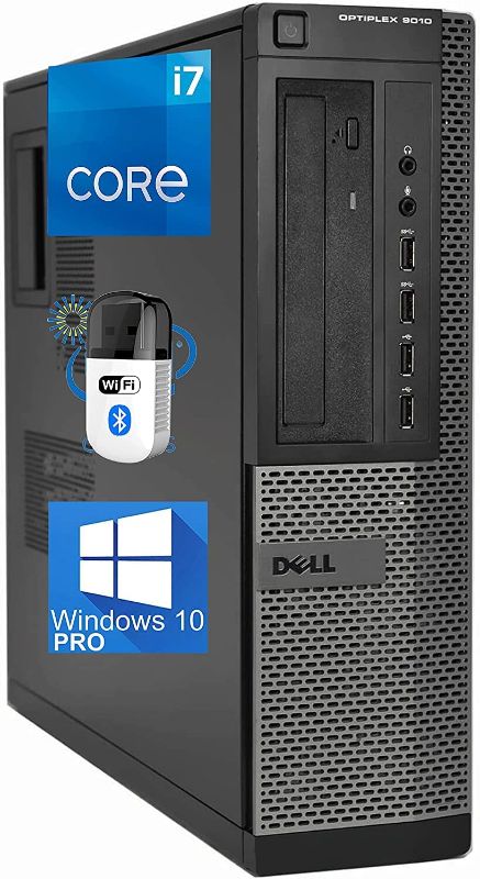 Photo 1 of Dell Optiplex 9010 SFF Desktop Computer - Intel i7-3770 , AMD Radeon 1GB Graphics, 32GB RAM, 1TB SSD, DisplayPort, HDMI, DVI, DVD, Wi-Fi, Bluetooth, TDL - Windows 10 Pro