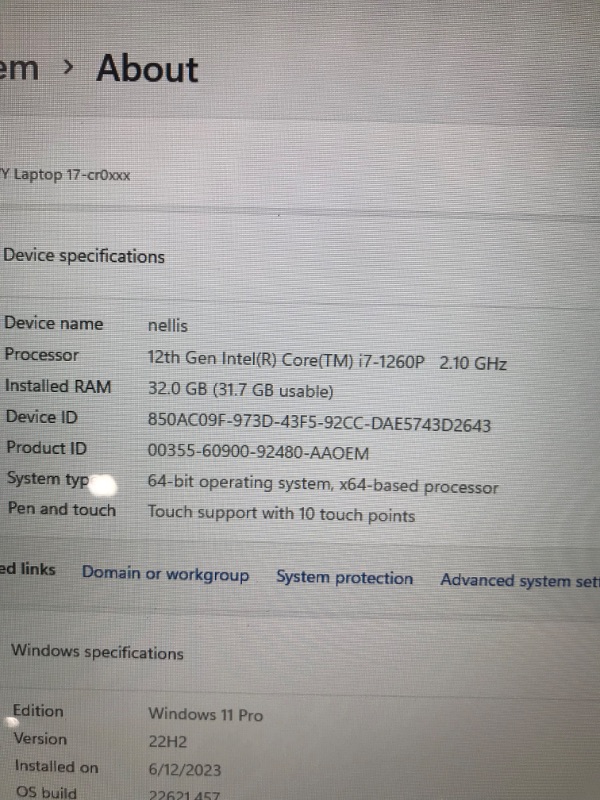Photo 1 of HP 2023 Newest Envy 17t-cr0000 17.3" 4K Ultra HD Laptop 12th Gen (Intel i7-1260P 12-Core, 32GB RAM, 1TB PCIe SSD, Intel Iris Xe, 2 Thunderbolt 4, WiFi 6E, BT 5.3, Backlit KB